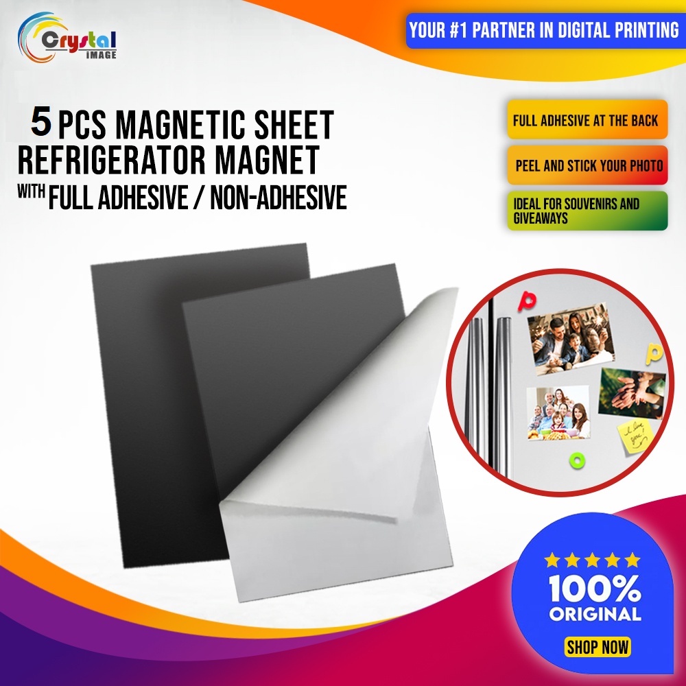 5 Pack Printable Magnet Sheets A4 Flexible Magnetic Inkjet Printing Photo  Paper White