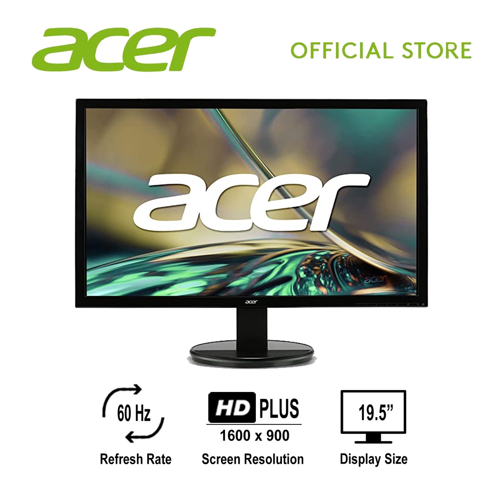 Acer K202HQL bi 19.5” HD+ 60Hz LED TN 5ms Ergonomic Tilt