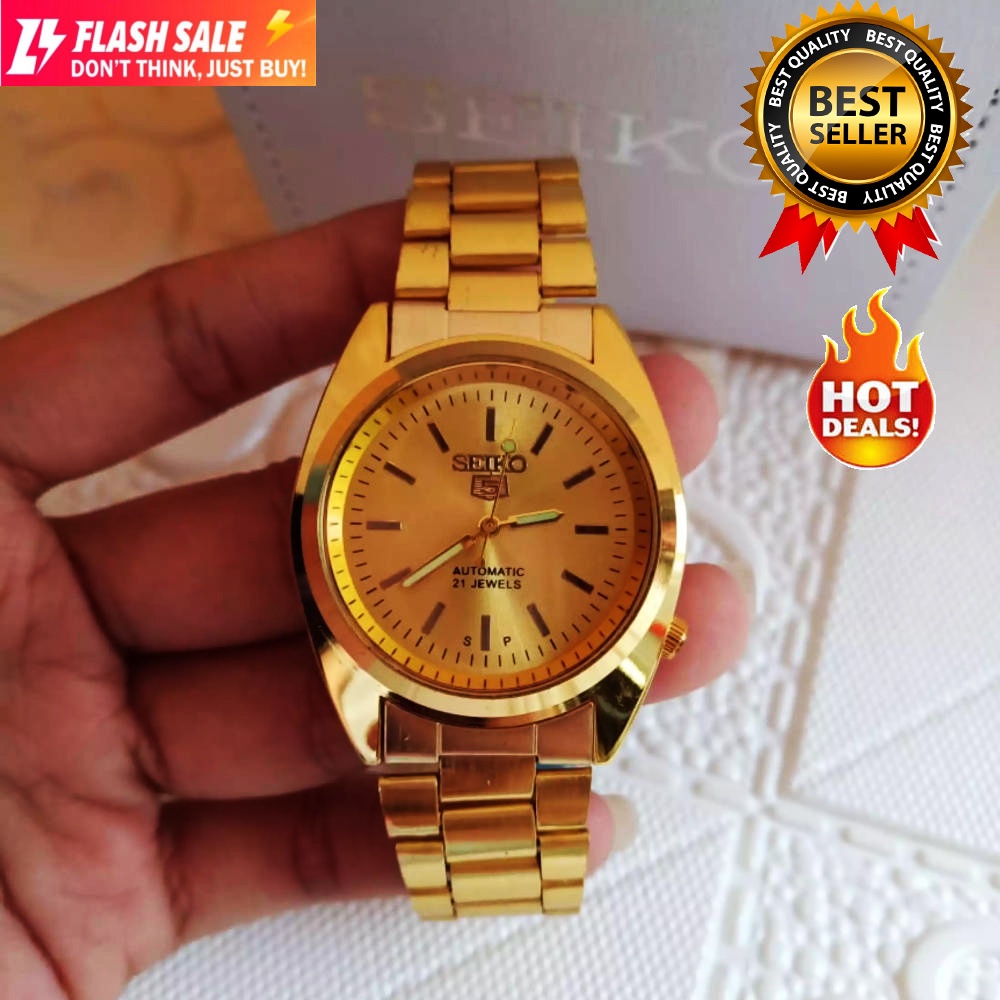 Gold best sale seiko 5