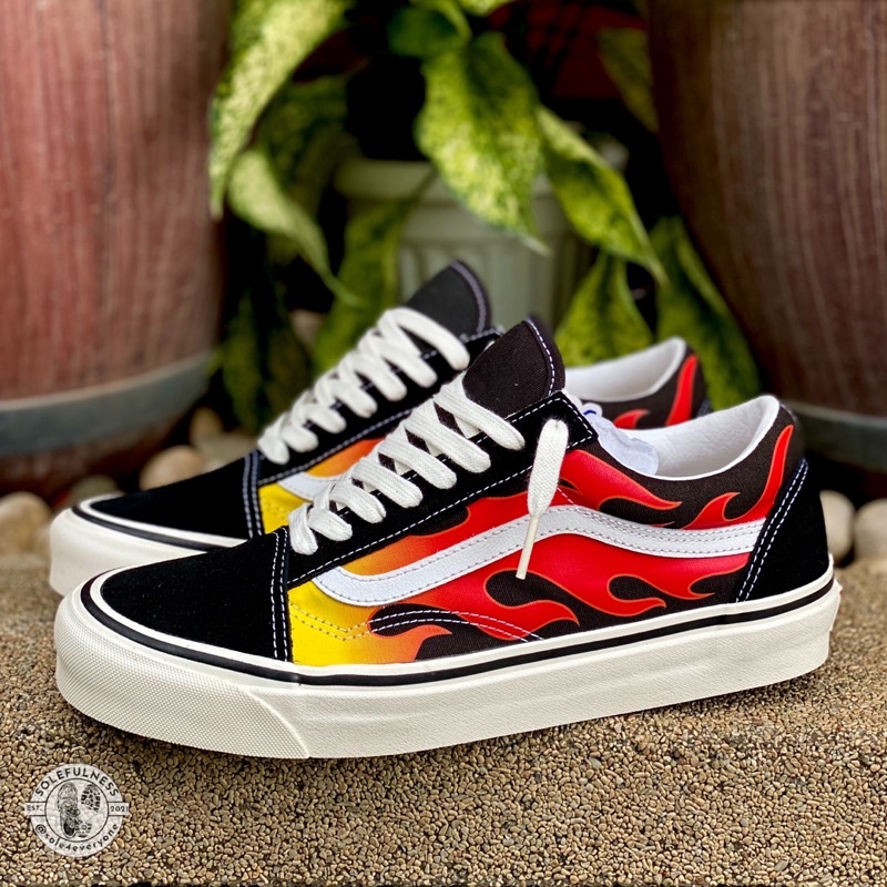 Vans on sale flame 36