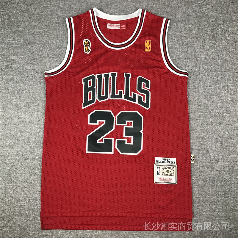 NBA Jersey Chicago Bulls No.23 Jordan Jordan Jersey Sports Jersey The New 96 97 Champion edition red YHUC Shopee Philippines