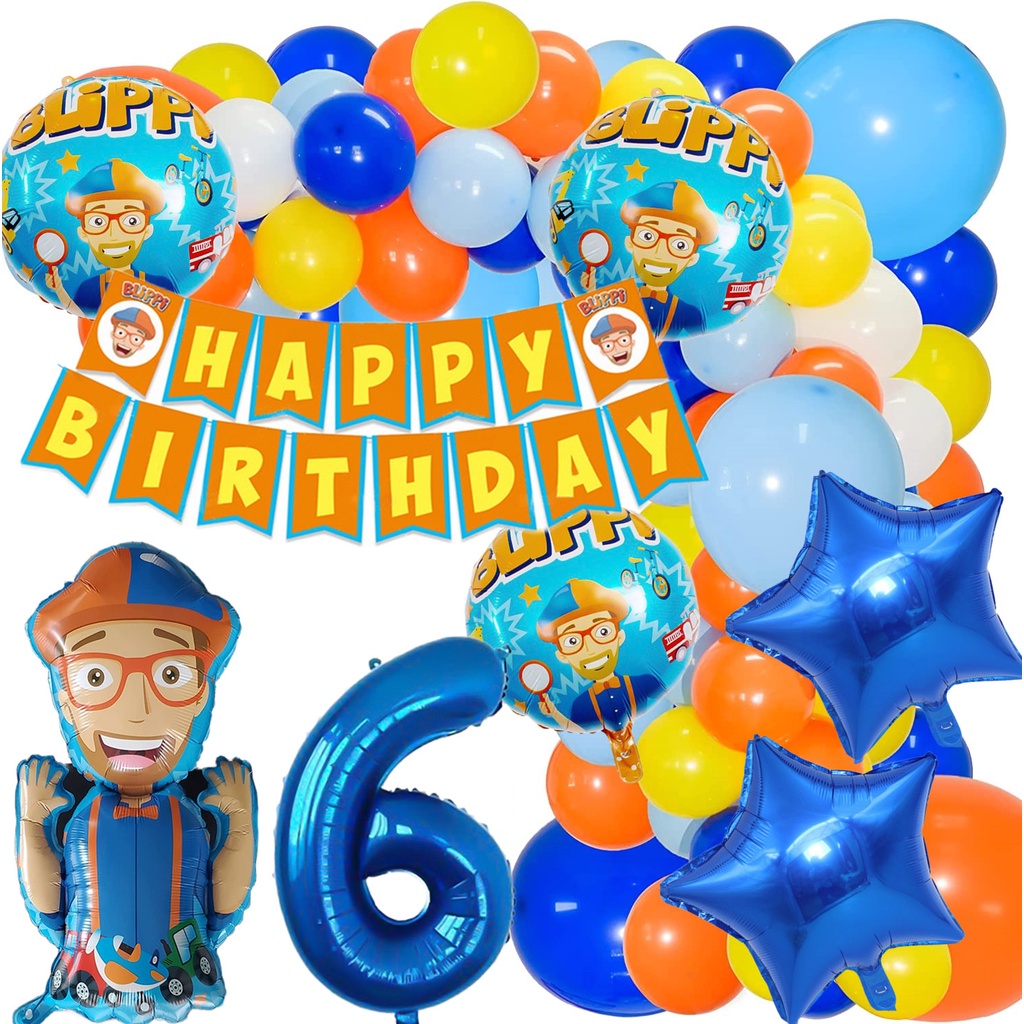 Blippi Theme Birthday Party Decorative Tableware Paper Plate Cup