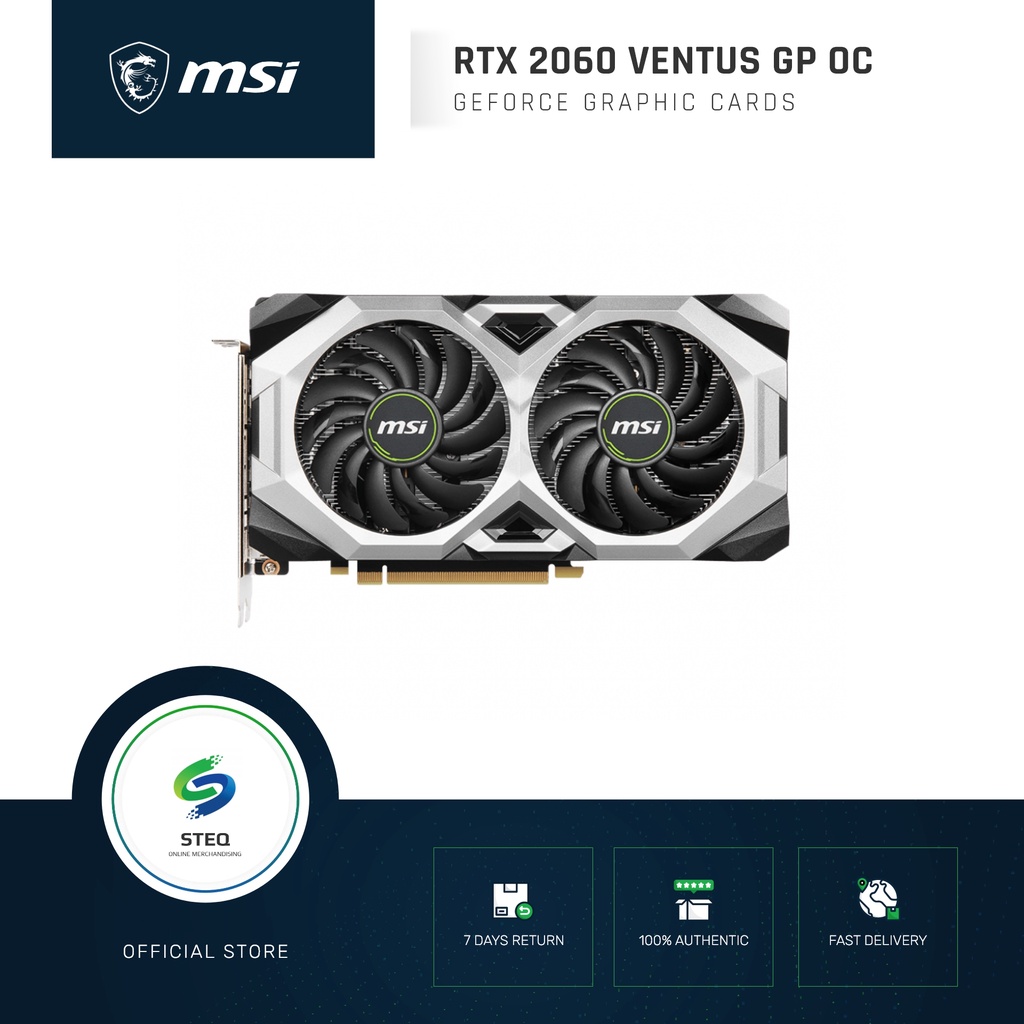 STEQ MSI GeForce RTX 2060 VENTUS GP OC Graphic Cards I MSI I