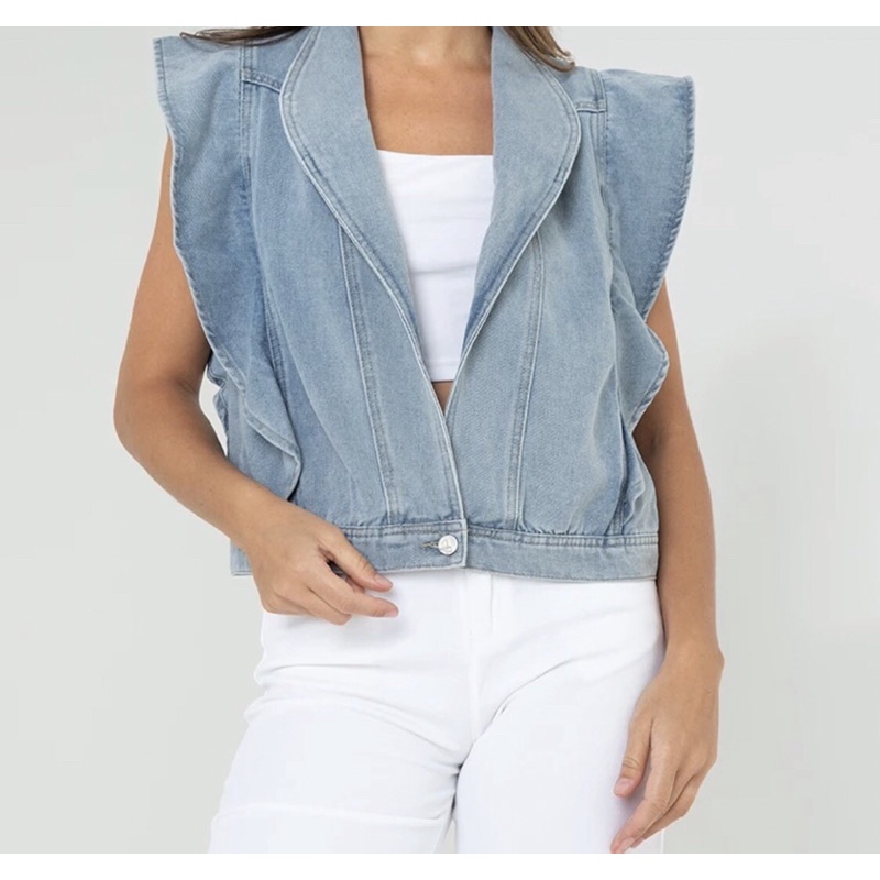 Used best sale denim vest