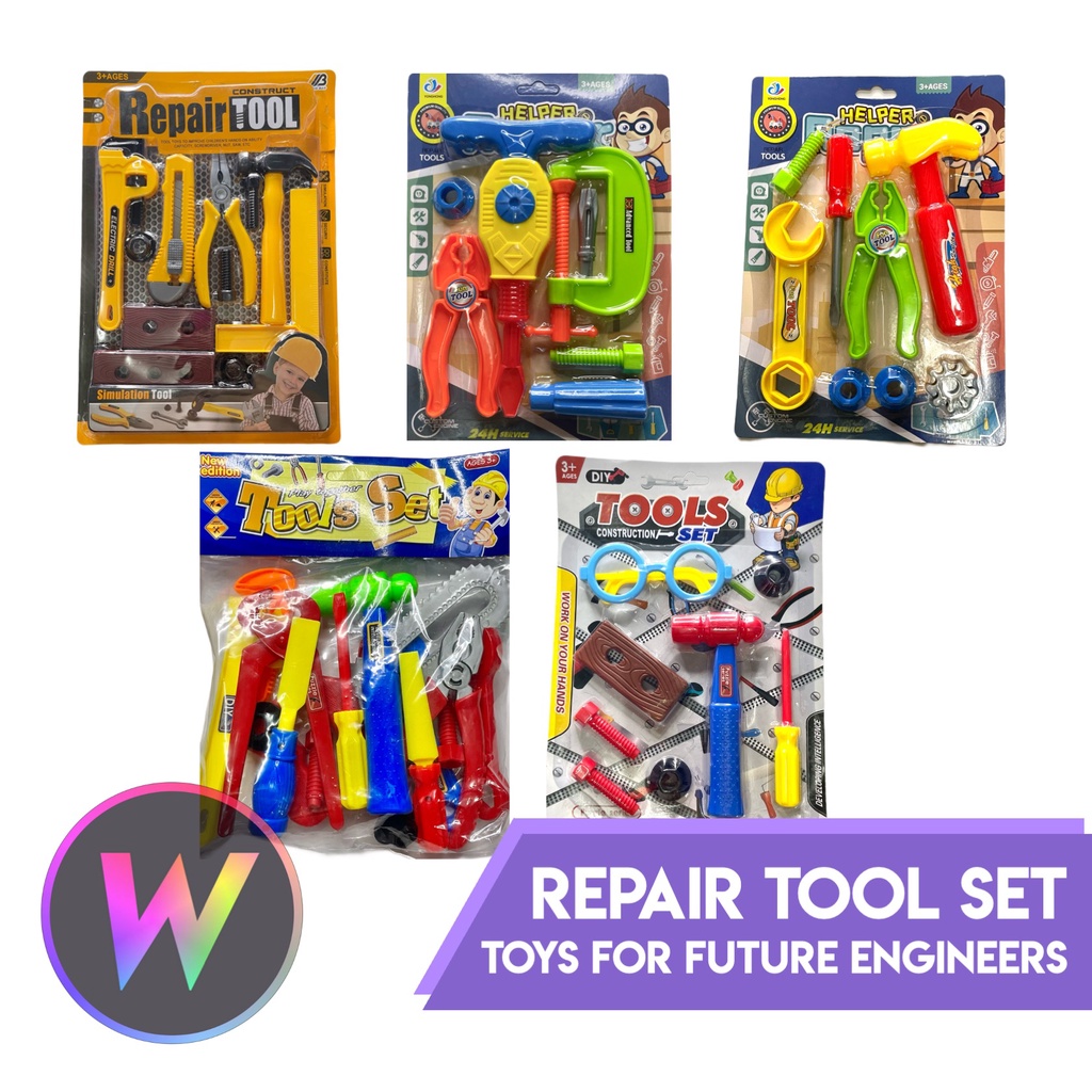 Repair Tool Set Toy For Future Engineers with Hammer Wrench