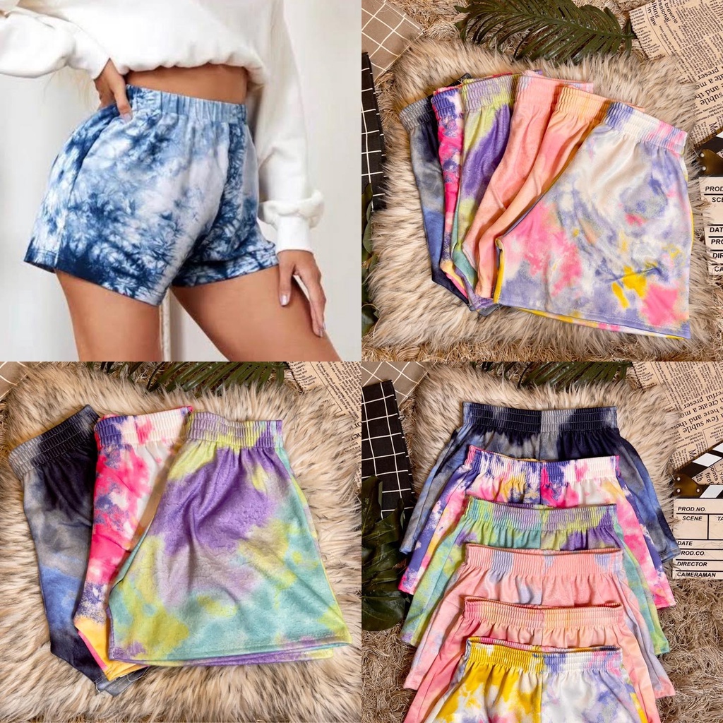 Tie dye jogger discount shorts