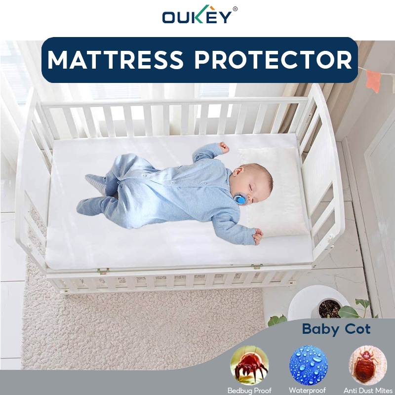 Baby cot sales mattress cover