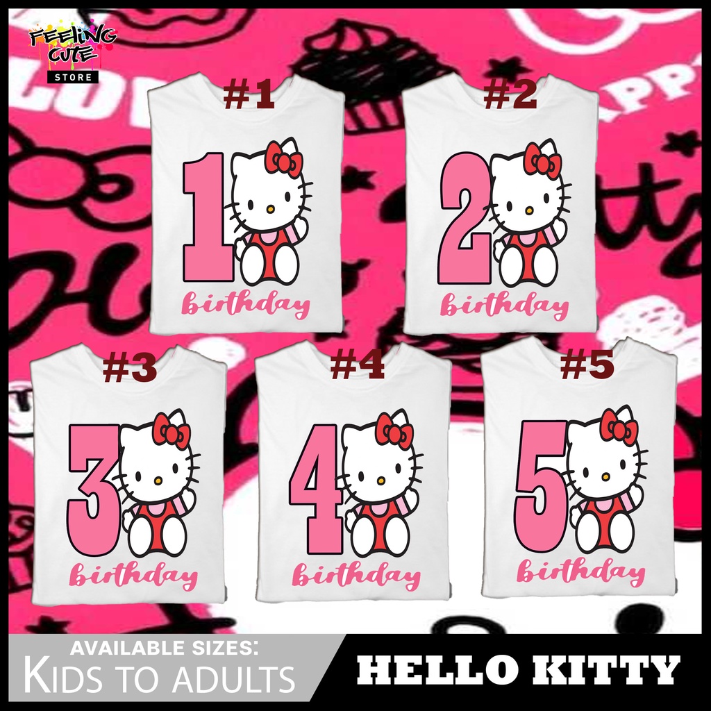 Hello kitty hotsell first birthday shirt