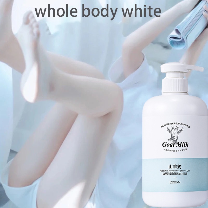 Whiening body wash Goat milk shower gel 500ml whitening shower gel body  care permanent whitening and whitening artifact - AliExpress