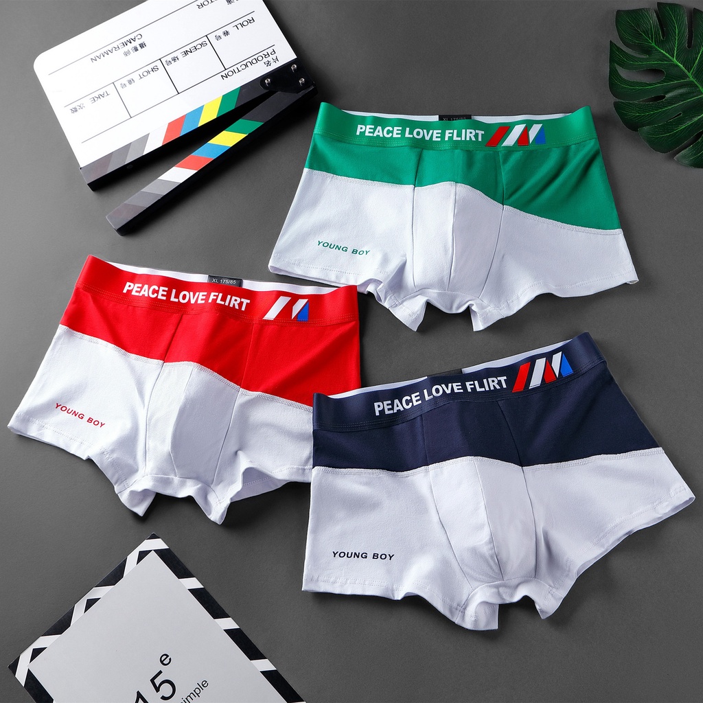 Boxer Mens Underwear Men Cotton Underpants Male Pure Men Panties