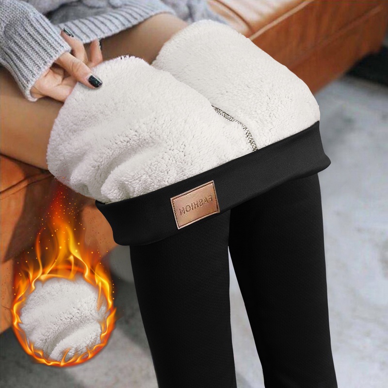 Women Ladies Winter Thick Warm Fleece Lined Thermal Stretchy Leggings Pants