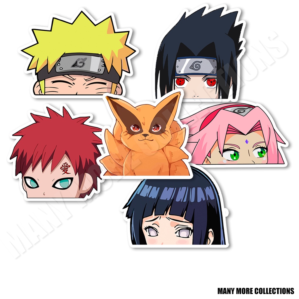 Naruto peeking deals sticker