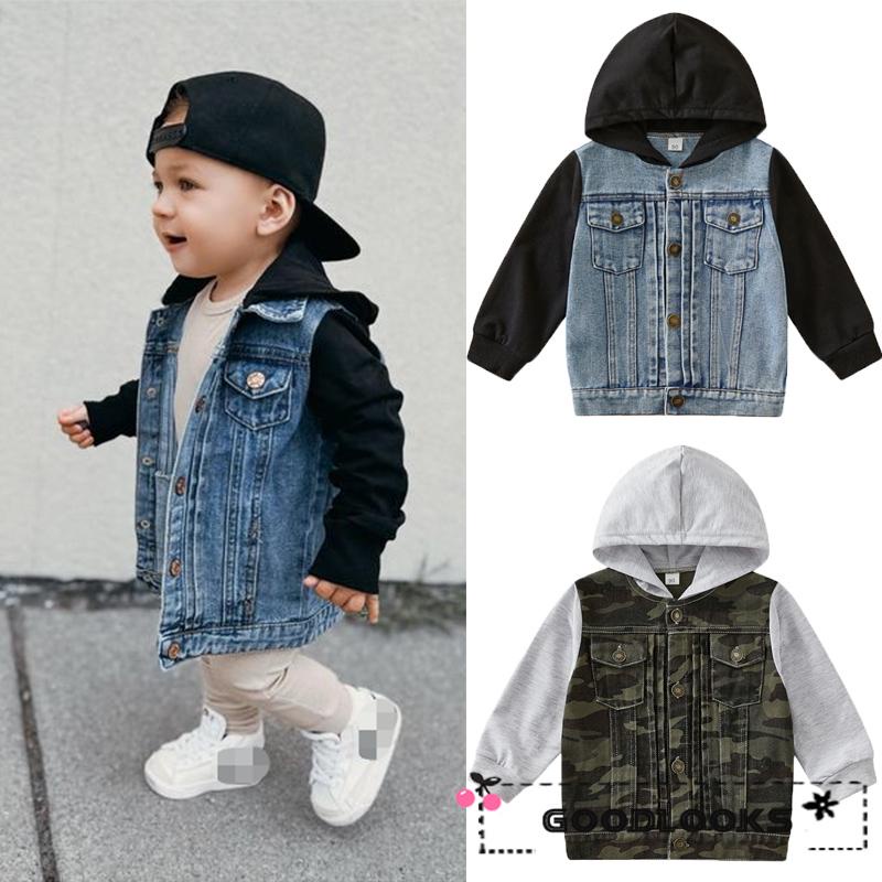 Boys sale denim hoodie