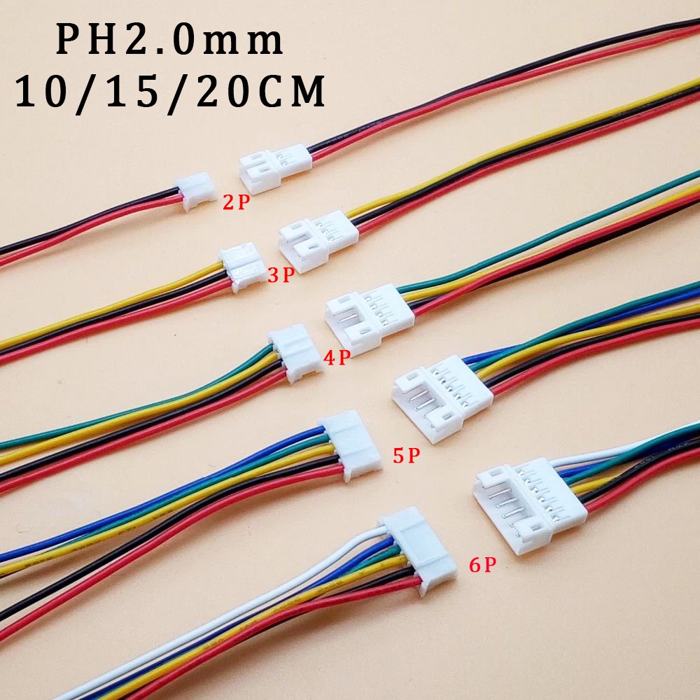 CONECTOR JST 2 PIN PH 2.0MM, CABLE