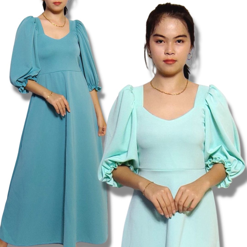 Long sleeve filipiniana outlet dress