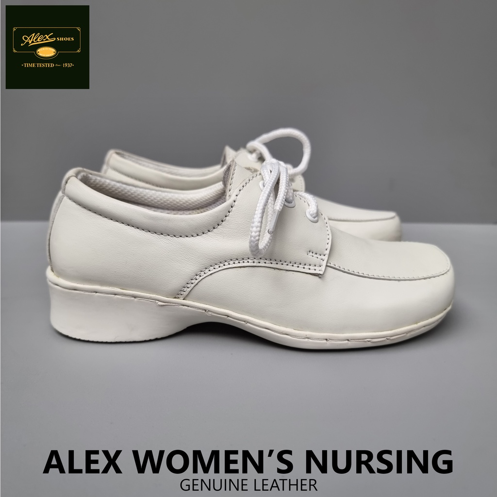 White leather clinical on sale shoes