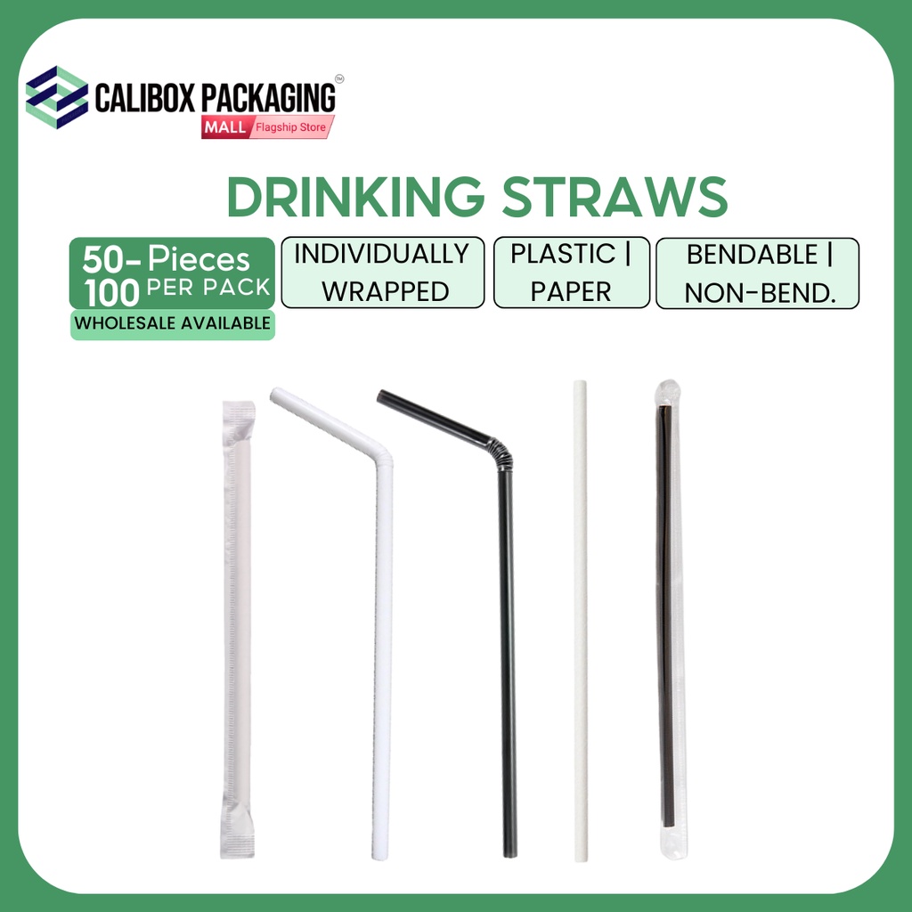 Calibox Packaging Drinking Straw, Bending and Straight Straw