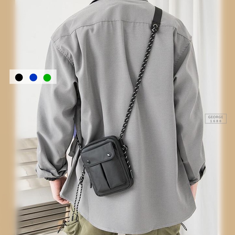 Men's Shoulder Bag Fashion Simple Small Cell Phone Bag For Men And