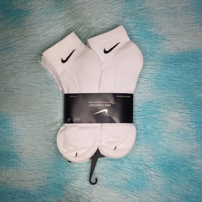 Nike 6 Pack Everyday Cushioned Ankle Socks White