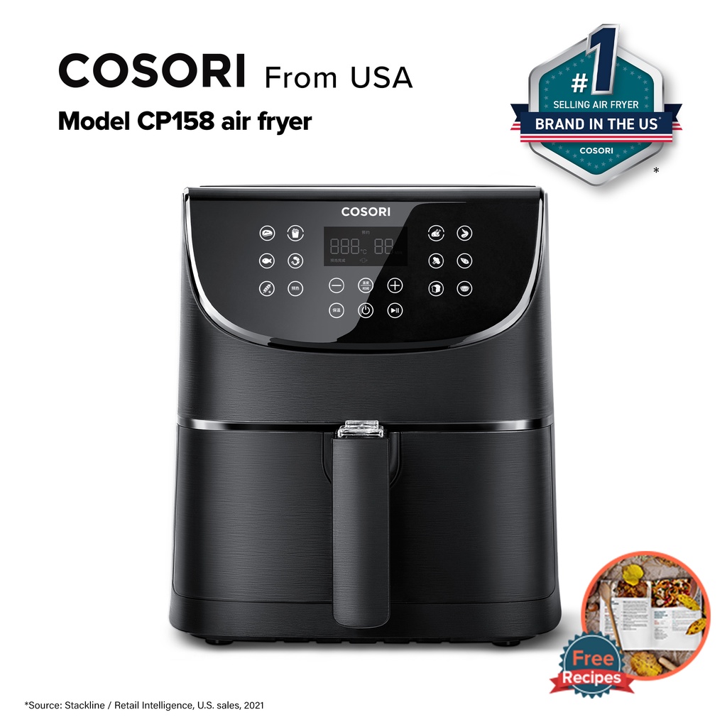 Cosori Air Fryer Accessories XL (C158-6AC), Set of 6 Fit All 5.3Qt, 5.8QT