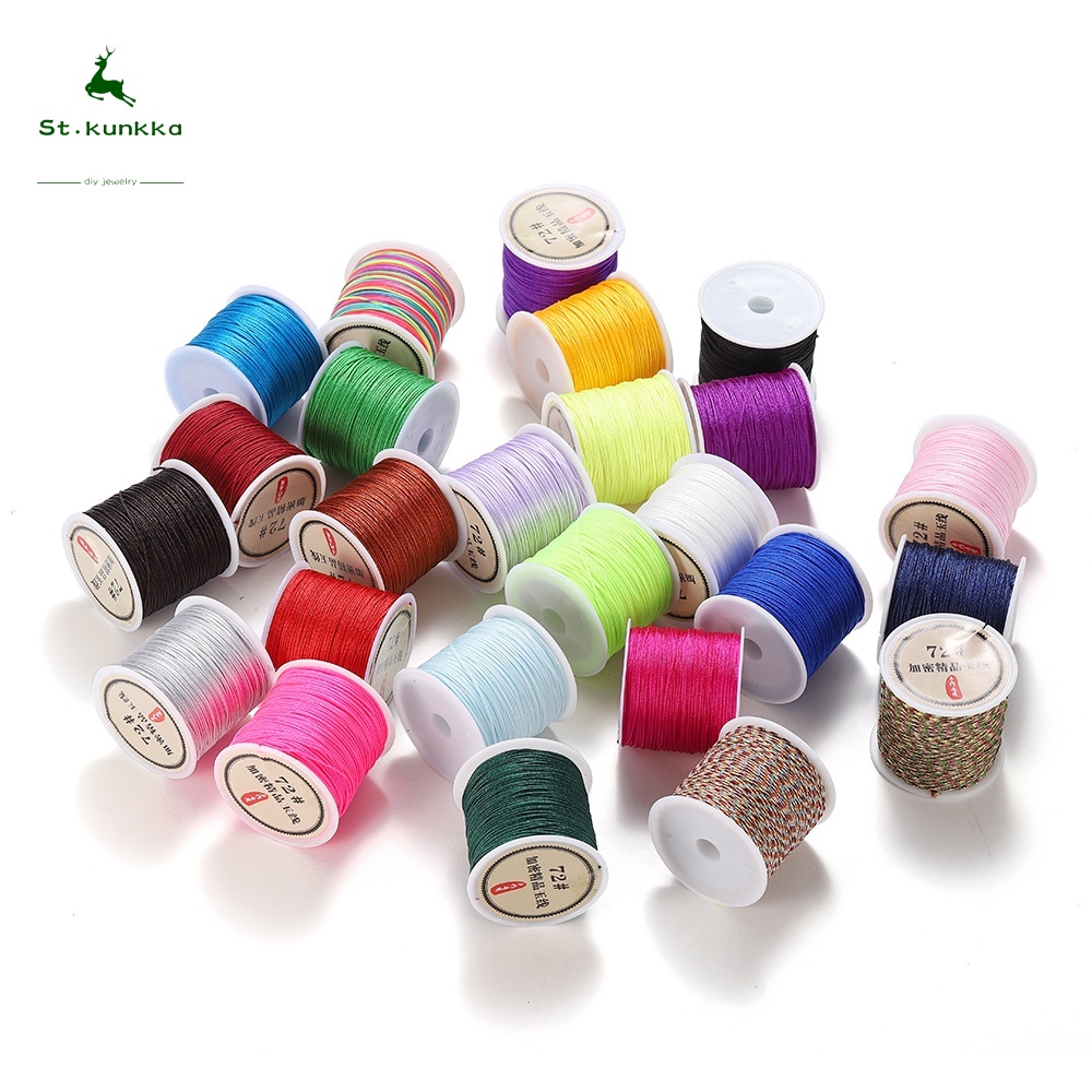 1 Roll/pack No.72 Jade Colored String Thread For Diy Jewelry Making