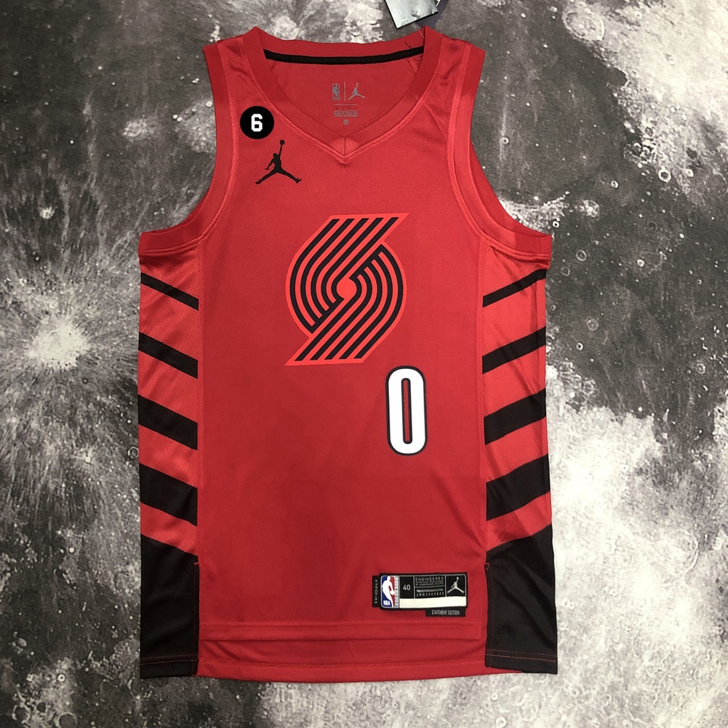 Damian lillard red jersey online