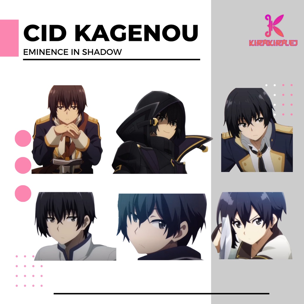 Cid Kagenou - The Eminence in Shadow Sticker for Sale by Arwain