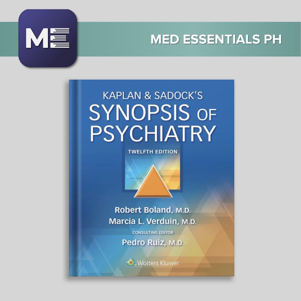 Kaplan & Sadock's Synopsis of Psychiatry 12th ed. | Shopee Philippines