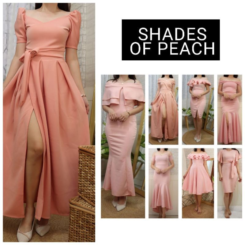 Formal dress 2024 peach color