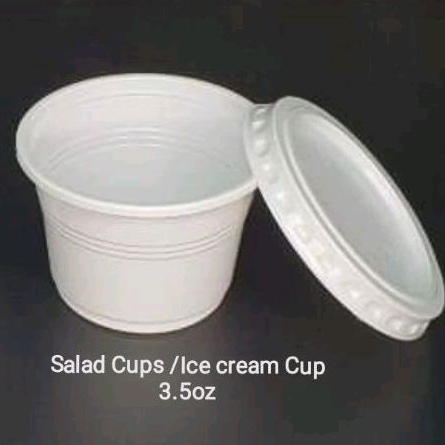 White Plastic Cup, 3.5 oz, 50 pcs