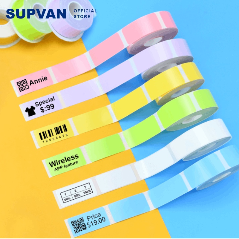 Buy SUPVAN Transparent Label Print Tape - SUPVAN