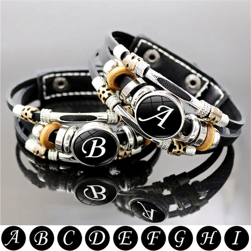 Fashion Simple Lovely English Alphabet Bracelet Like a-z Alphabet Bracelet  For Wemen And Men For Party - Bracelets - AliExpress