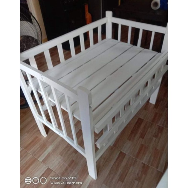 Cot bed hot sale with adjustable sides