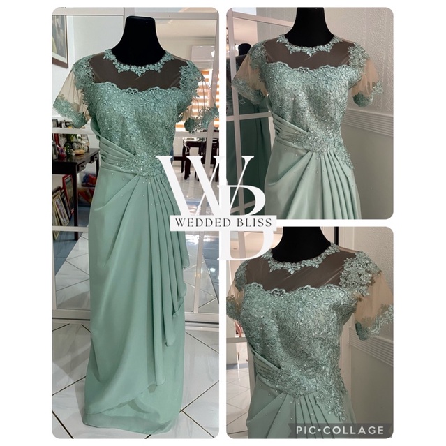 Mint green gown 2025 for principal sponsors