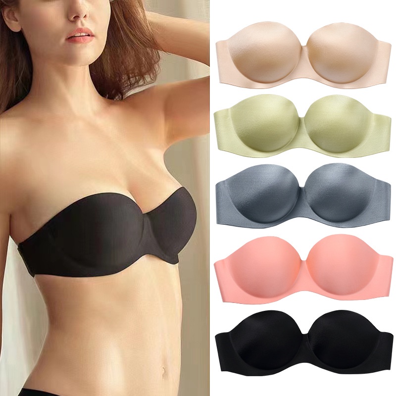 2021 New Sexy Invisible Bras Women Push Up Strapless Bra Lingerie