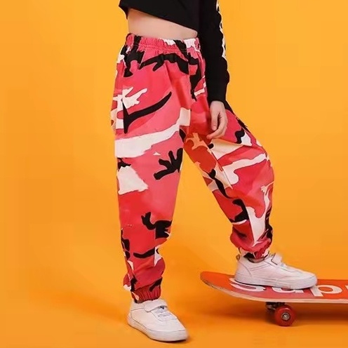 Kids orange store camo pants