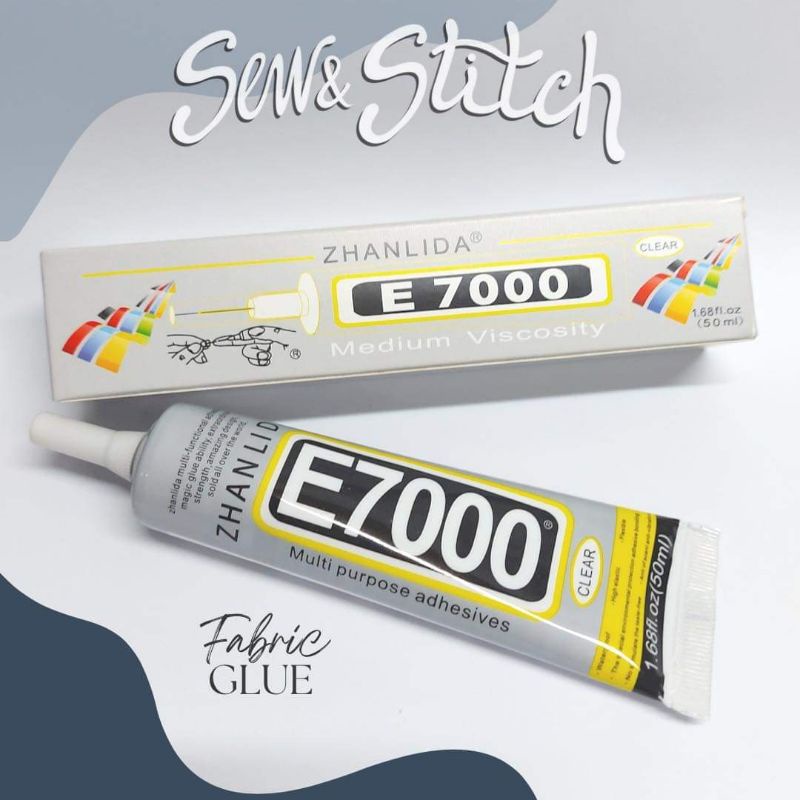 E7000 fabric glue / Multi purpose adhesive glue 50ml Clear