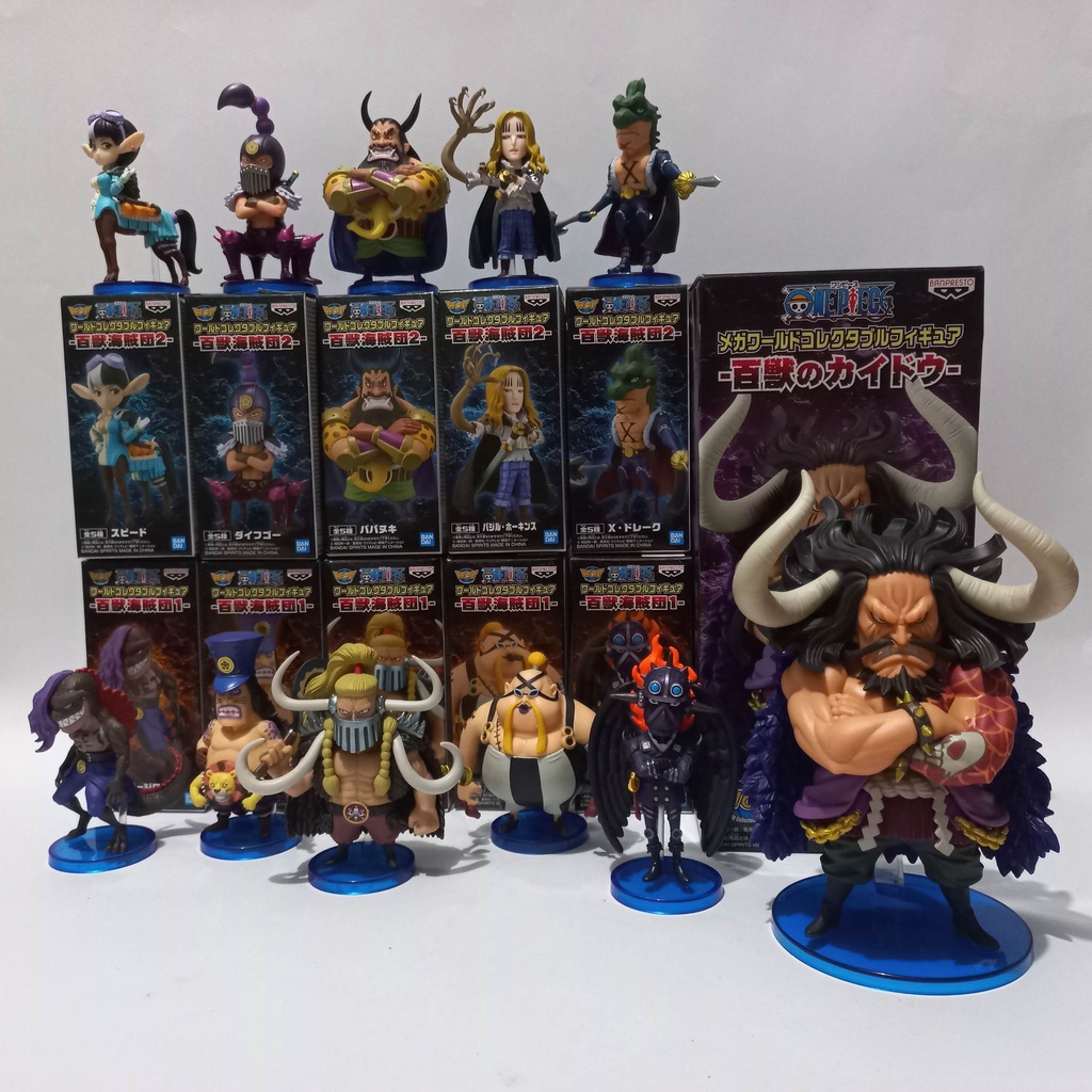 One Piece WCF World Collectable Figure beasts Pirates 3 set King Queen Jack  New