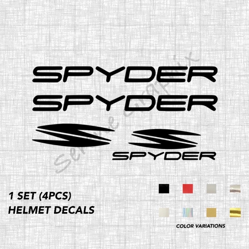 Spyder cheap helmet decals