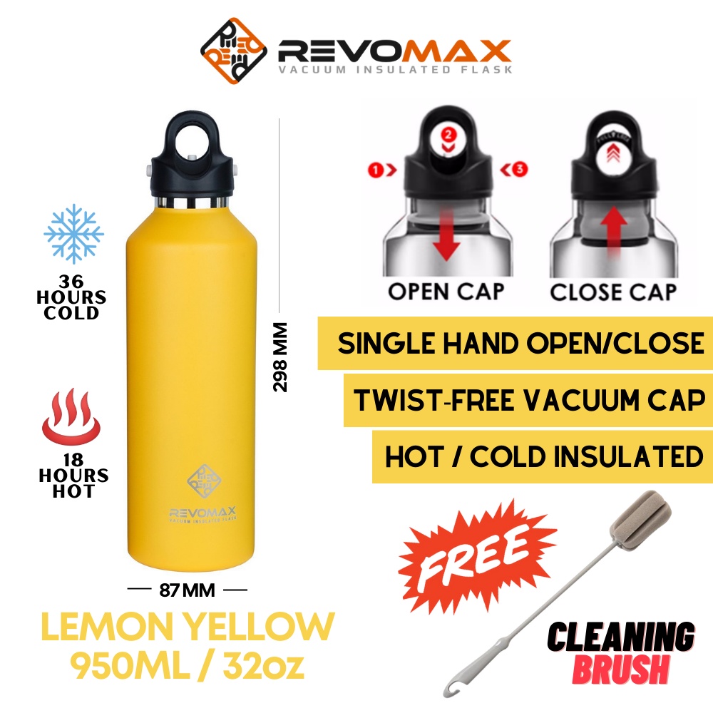 Revomax Vacuum Insulated Stainless Flask, 592ml / 20oz