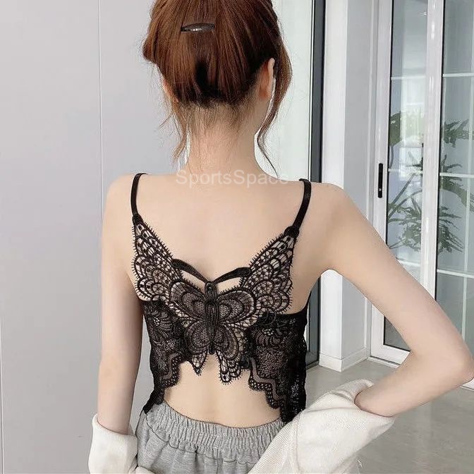 New Street Spicy Girl Cut-out Black Lace Bustier Women Wrapped Chest Steel  Ring Slim Fishbone Outer Wear Corsets Bra Top Female - AliExpress