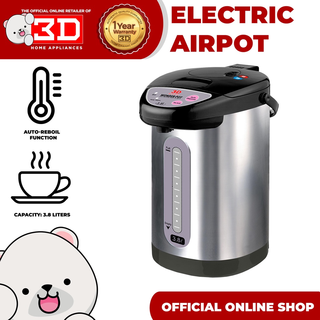 3D AX-380E 3.8 L Electric Airpot