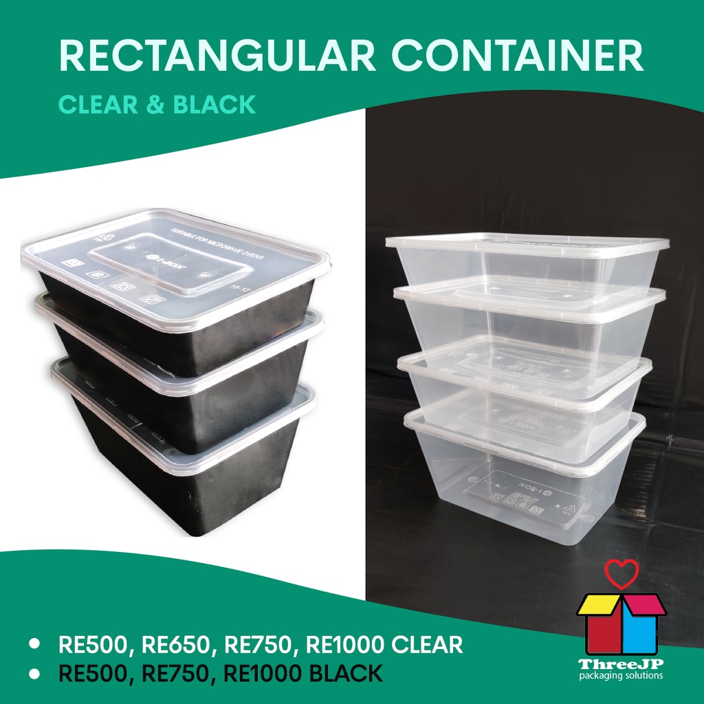 Clear Rectangle Microwavable Container - Shop online