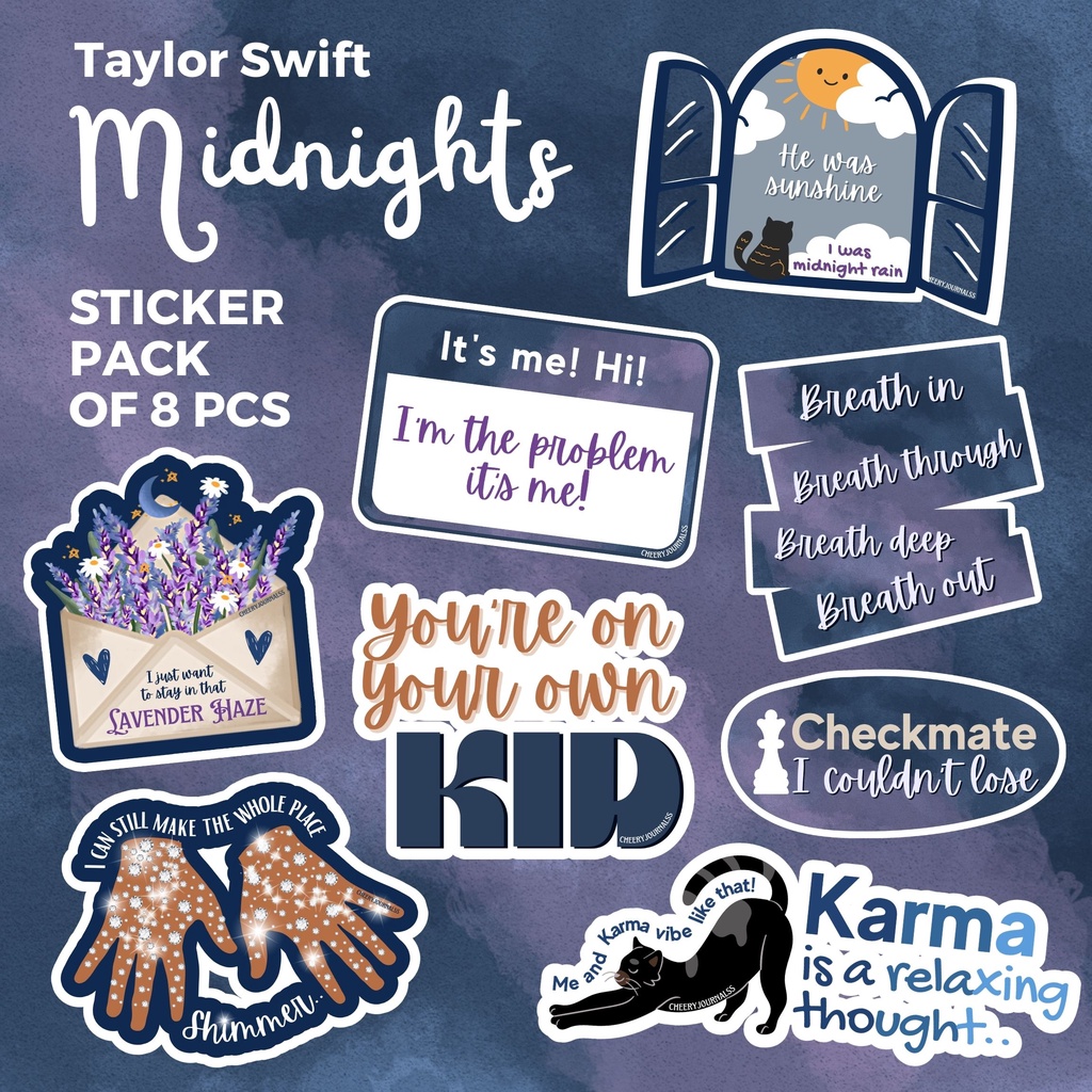 8pcs Taylor Swift Sticker for phone computer stickers cute