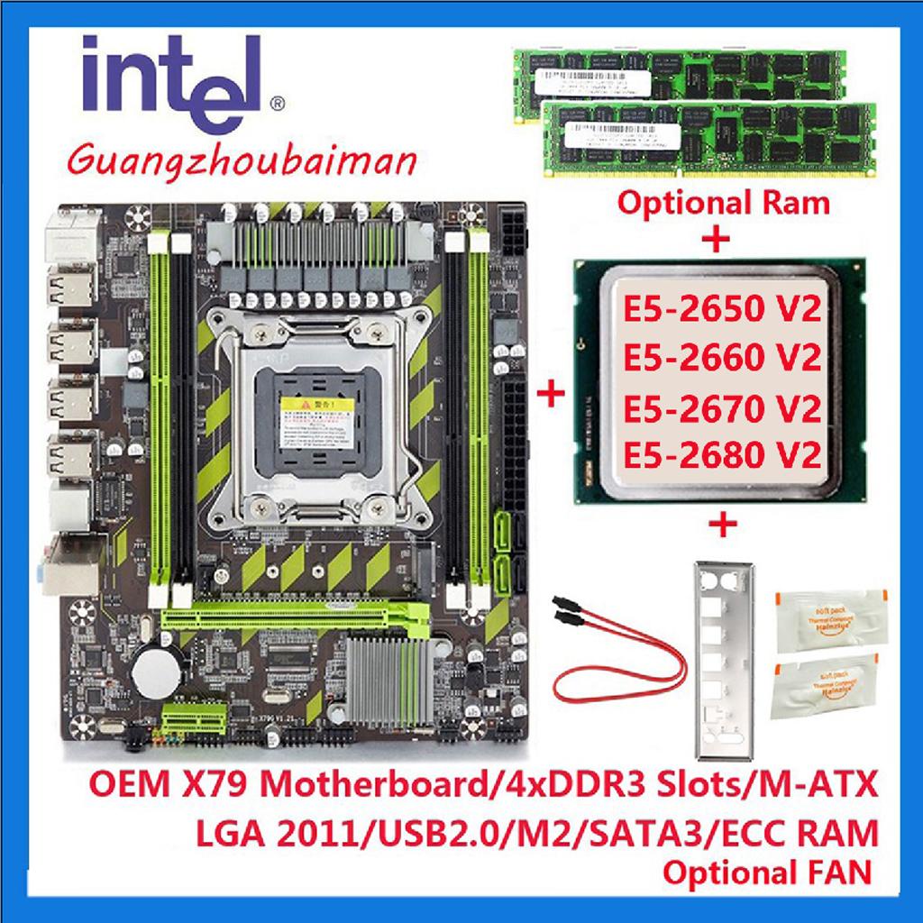 Bundled OEM X79 Motherboard M.2(NVME) + INTEL LGA 2011 Xeon E5 2640 CPU &  2X4G DDR3 REG ECC RAM SET Open more games | Shopee Philippines