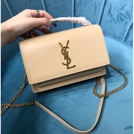 Saint Laurent Sunset Medium Monogram YSL Chain Crossbody Bag