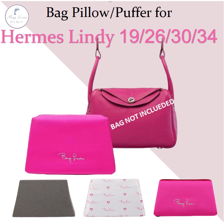 Satin Pillow Luxury Bag Shaper For Hermes Lindy 26 and Lindy 30.