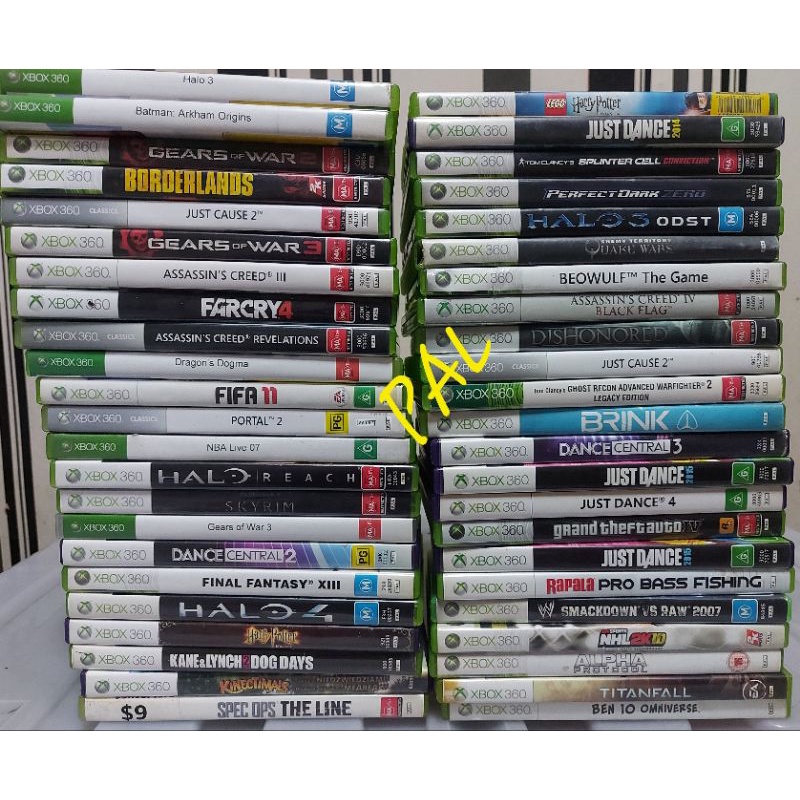 Xbox 360 on sale games shopee