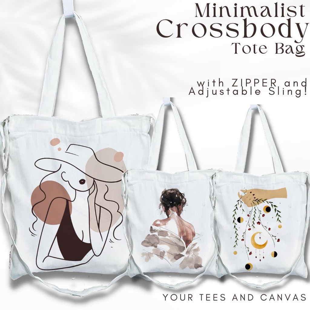 Canvas tote hot sale bag shopee