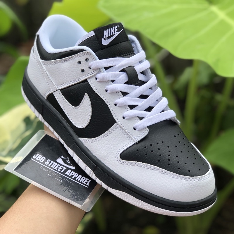 JBB Low cut casual sneakers 'Reversed Panda' DUNK SB White Black